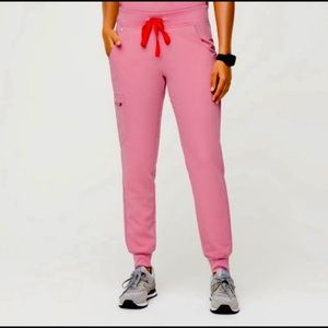 Figs Chalk Pink Small Petite Zamora Joggers